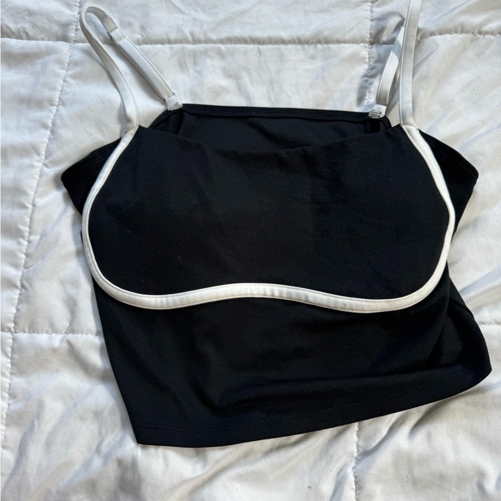 Gilly Hicks Black and White Crop Top